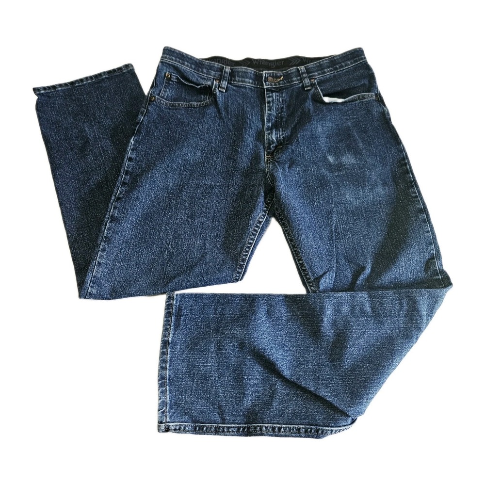 Wrangler Premium Quality Jeans Men's Size 34x30 Denim Blue Regular Fit